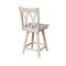 International Concepts Double "X" Back Counter Height Stool, Swivel 24" Seat Height, Unfinished S-202SW - alternate 7